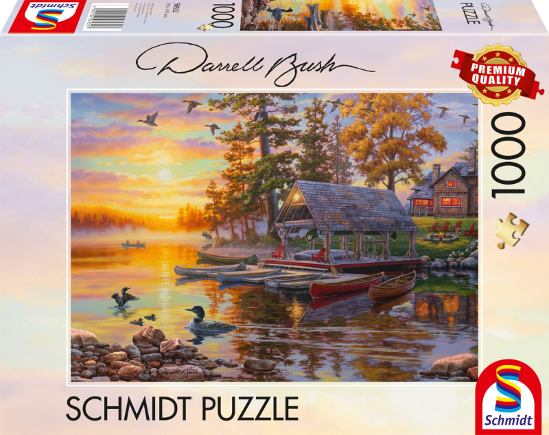 SCHMIDT Loděnice s kánoemi 1000 dílků