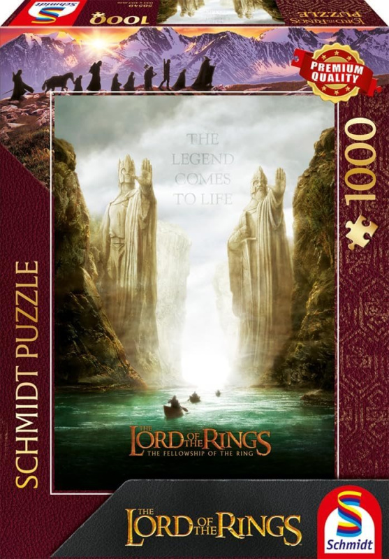 Puzzle Schmidt 1000 dílků Pán prstenů: Společenstvo Prstenu
