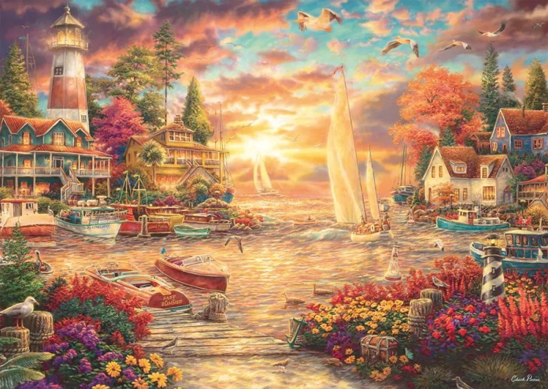 Puzzle Ráno u jezera