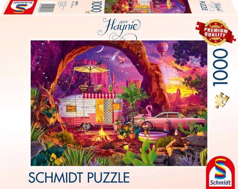 Puzzle Kempování v poušti 1000 dílků
