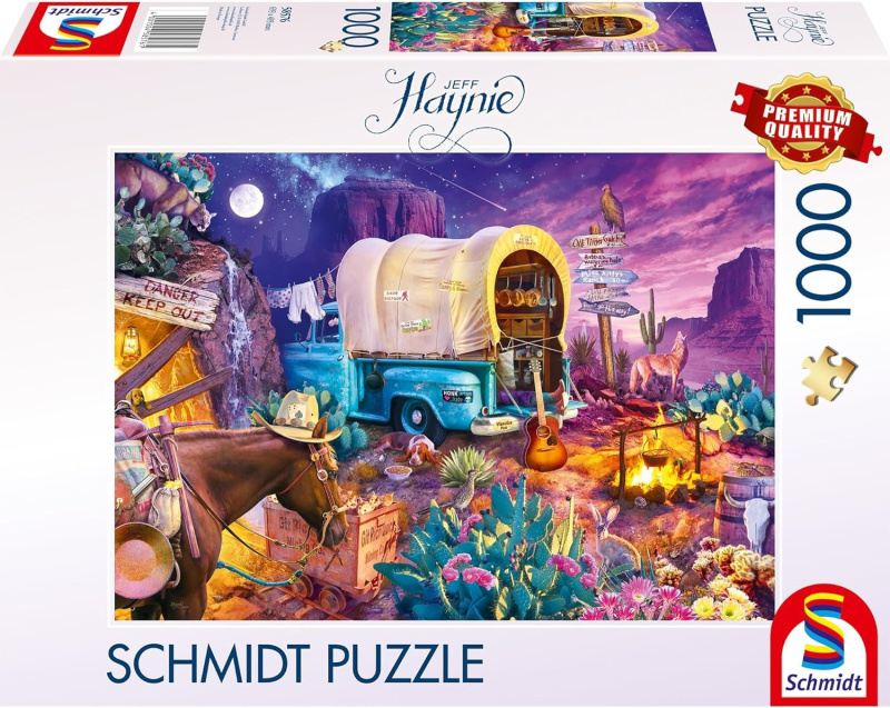 Puzzle Táboření na Divokém Západě