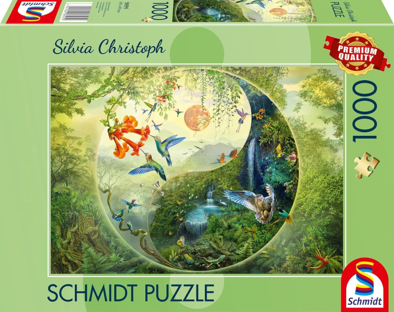 schmidt puzzle v lese kolibříků 1000 dílků