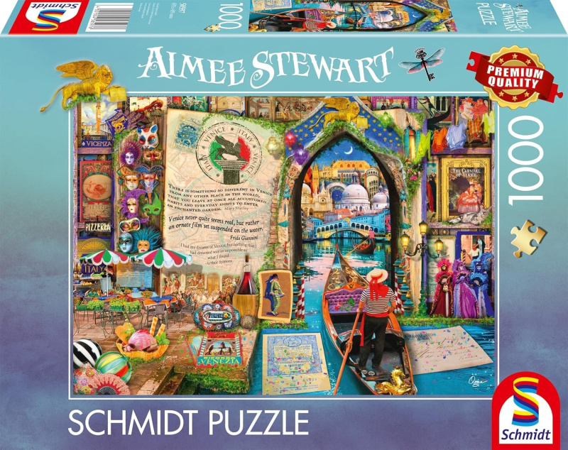 Puzzle Vzpomínky na Benátky 1000 dílků SCHMIDT