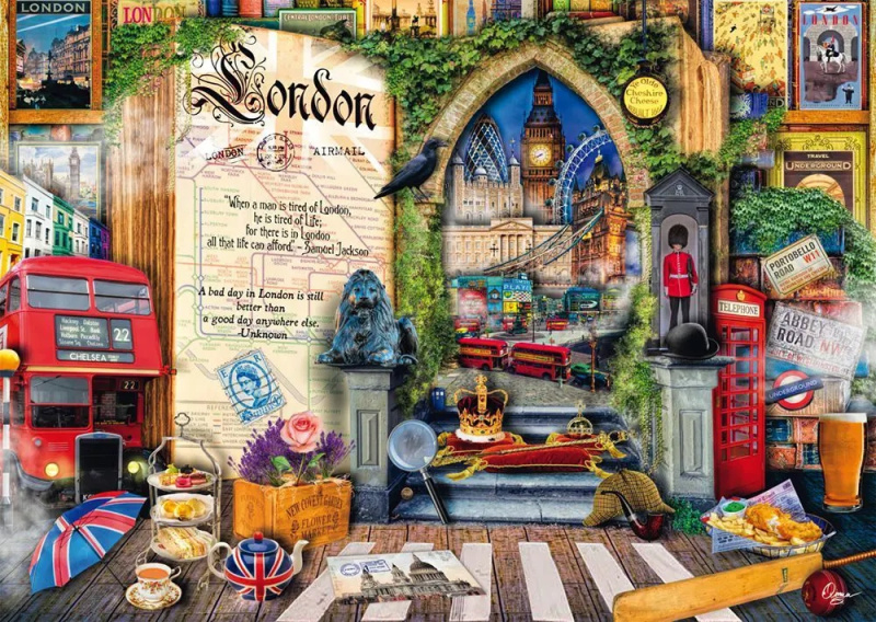 schmidt puzzle vzpomínky na londýn 1000 dílků
