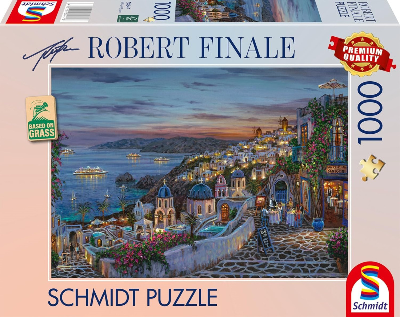 Puzzle západ slunce nad Santorini 1000 dílků SCHMIDT