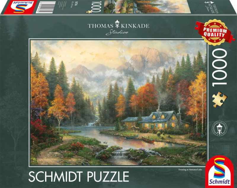 Puzzle Večer u podzimního jezera 1000 dílků