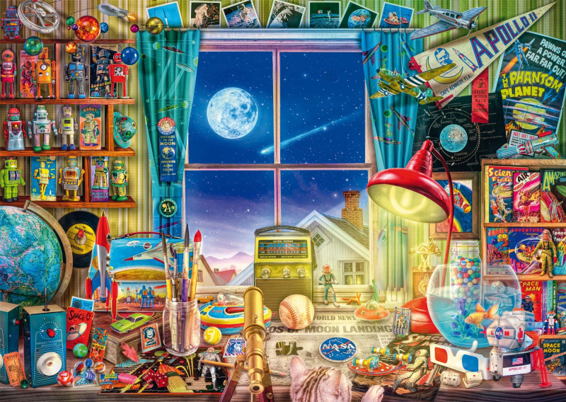 Puzzle Až na měsíc 1000 dílků SCHMIDT