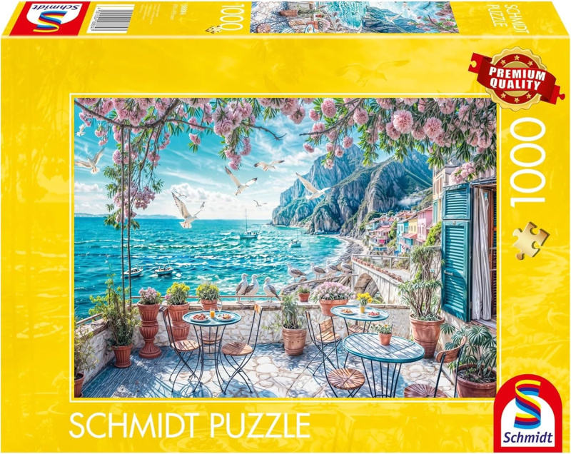 Puzzle terasa s výhledem na moře 1000 dílků SCHMIDT