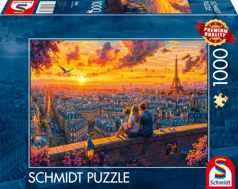 Puzzle Pařížské střešní šepoty 1000 dílků SCHMIDT
