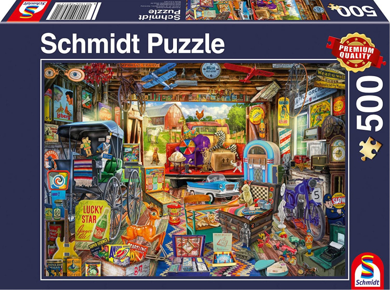 Puzzle Bleší trh v garáži 500 dílků