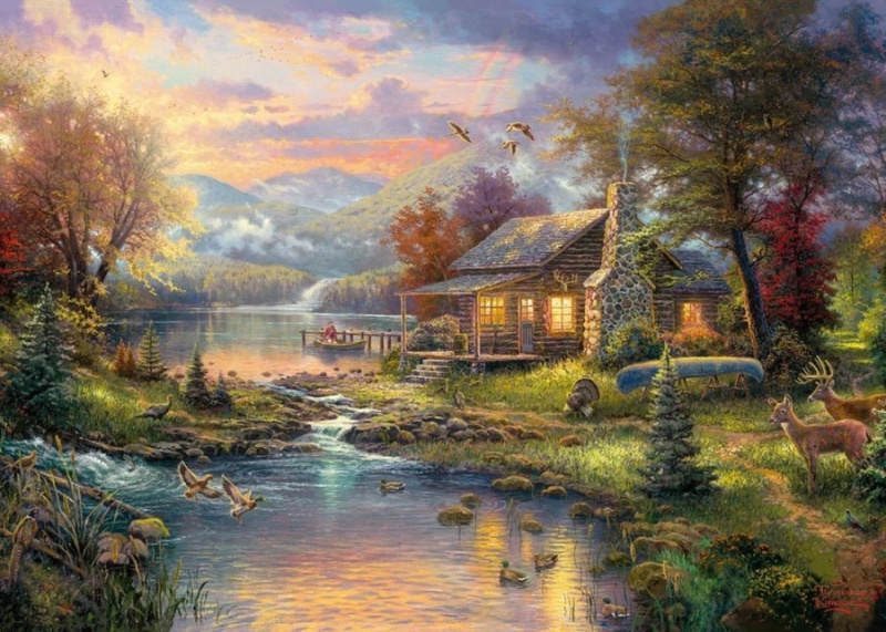 Schmidt Thomas Kinkade Přírodní ráj Nature´s Paradise 1000 dílků