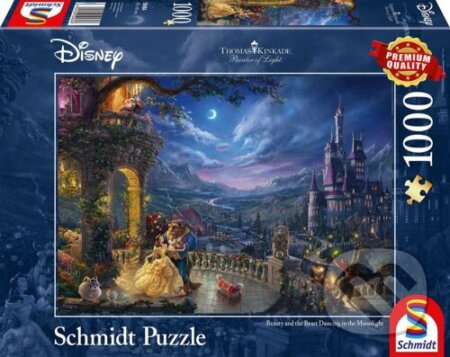 SCHMIDT Puzzle Kráska a zvíře: Tanec v měsíčním svitu 1000 dílků