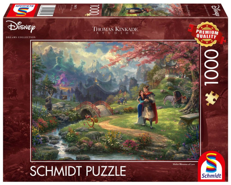 SCHMIDT Puzzle Mulan: Květy lásky 1000 dílků