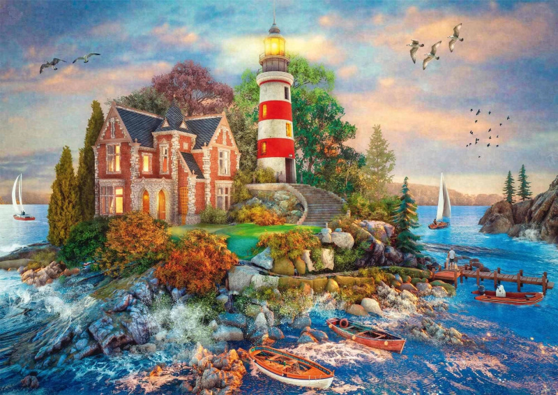 Puzzle Maják na skále 500 dílků SCHMIDT