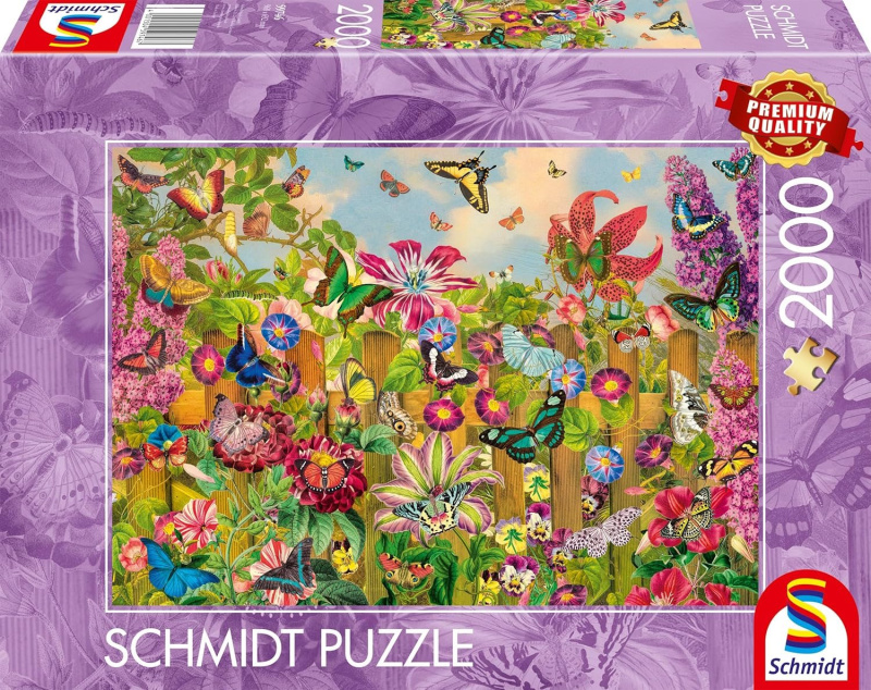 Puzzle okouzlující motýlí zahrada 2000 dílků SCHMIDT