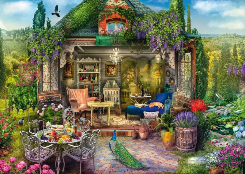 Puzzle zahrada mezi vinicemi 1000 dílků