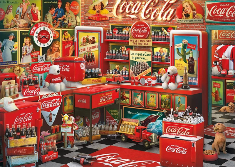 SCHMIDT Coca Cola Nostalgický obchod 1000 dílků