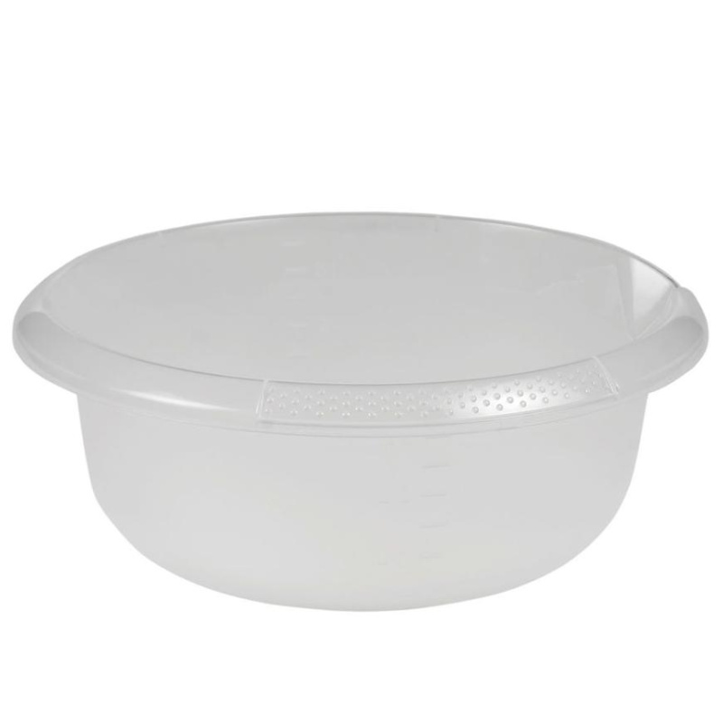 Mísa s výlevkou kulatá přírodní (transparentní) 28x11 3,5 l