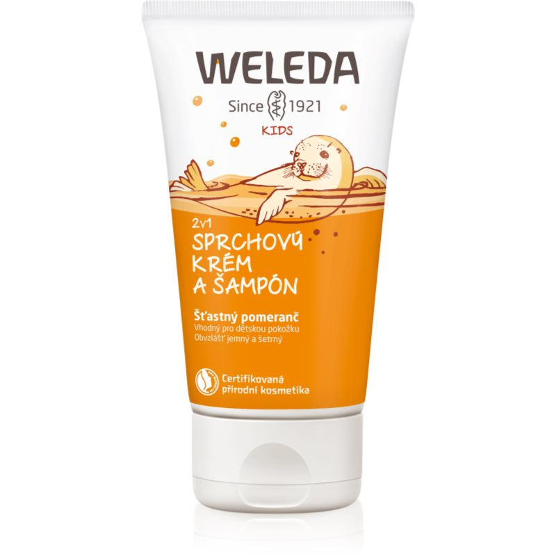 Weleda 2 v 1 sprchový krém a šampon Šťastný pomeranč, 150ml
