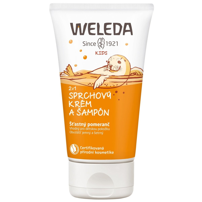 Weleda 2 v 1 sprchový krém a šampon Šťastný pomeranč, 150ml