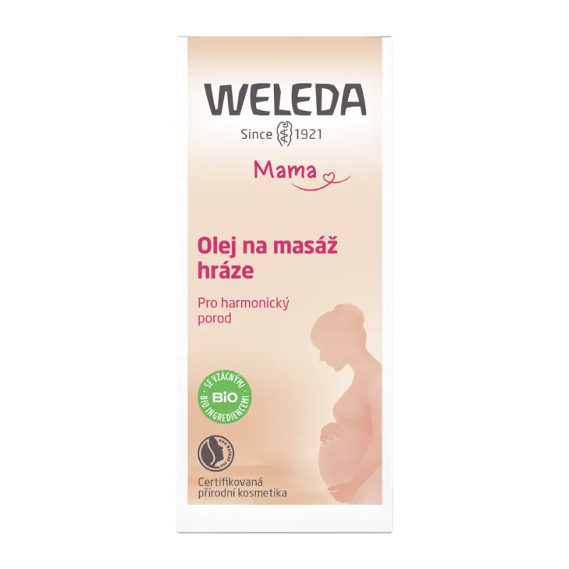 Weleda Olej na masáž hráze, 50ml