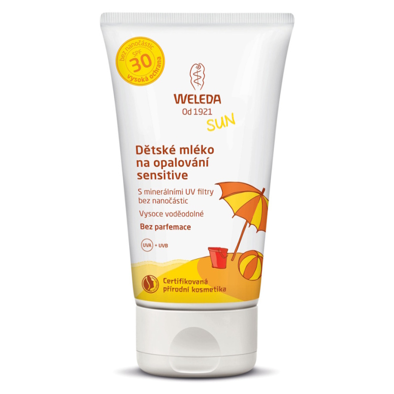 Weleda Dětské mléko na opalování SPF 30 Sensitive, 150ml