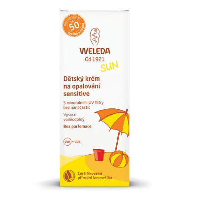 Weleda Dětský krém na opalování SPF 50 Sensitive, 50ml