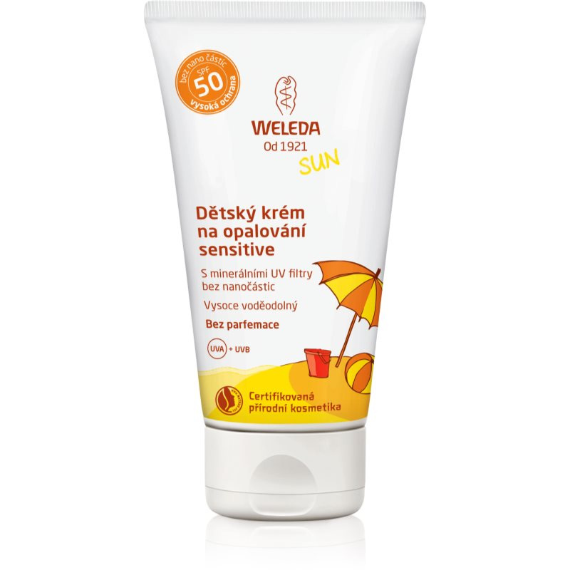 Weleda Dětský krém na opalování SPF 50 Sensitive, 50ml