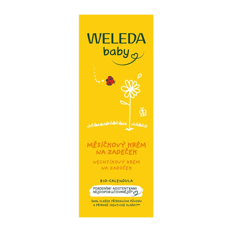 Weleda Měsíčkový kojenecký krém na zadeček, 75ml Objem: 75 ml
