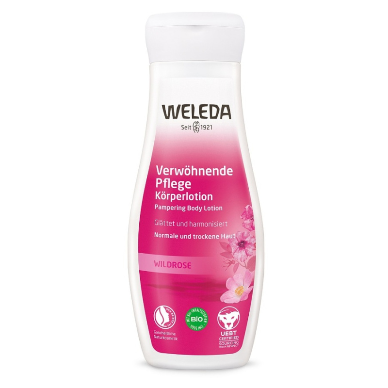 Weleda Růže jemné hydratační tělové mléko 200 ml