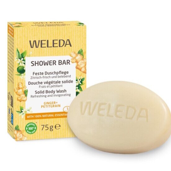 Weleda Shower Bar Ginger tuhé mýdlo se zázvorem 75 g