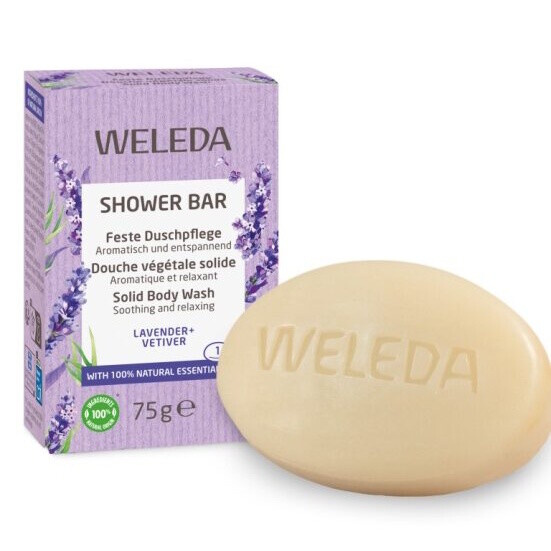 Weleda Shower Bar Lavender tuhé mýdlo s levandulí 75 g