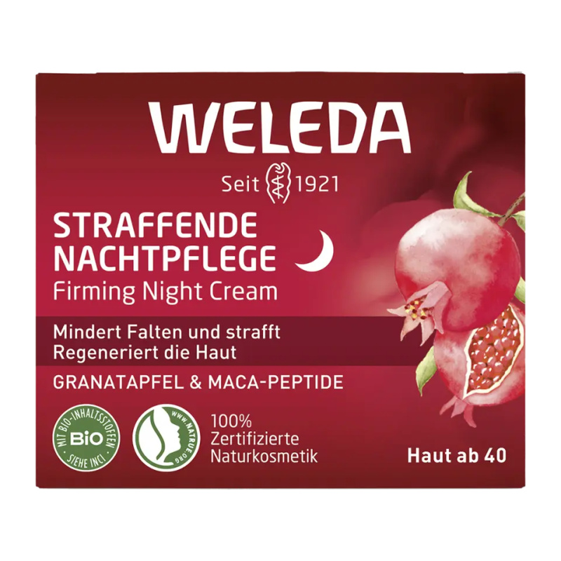 Weleda Granátové jablko zpevňující noční krém s maca-peptidy 40 ml