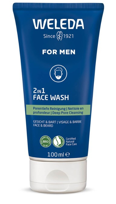 Weleda For Men 2v1 čisticí gel na obličej a vousy 100 ml