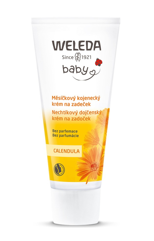 Weleda Baby měsíčkový kojenecký krém na zadeček bez parfemace 75 ml