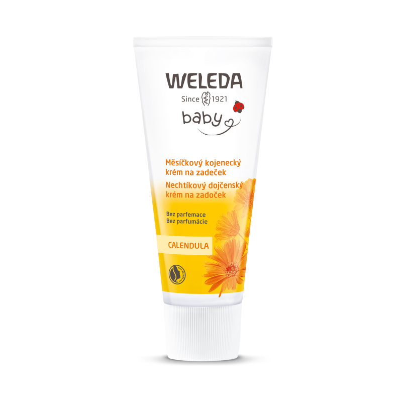 Weleda Baby měsíčkový kojenecký krém na zadeček bez parfemace 75 ml
