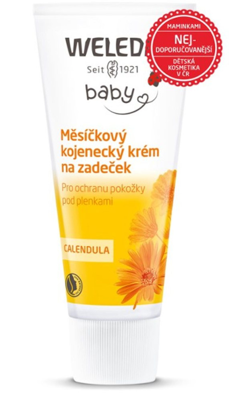 Weleda Baby měsíčkový kojenecký krém na zadeček bez parfemace 75 ml