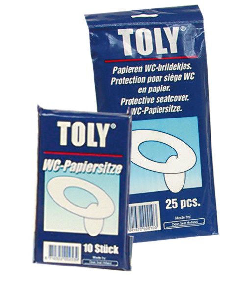 TOLY Papírové sedátko na WC - 10 ks