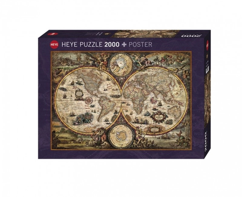 Heye Zigic Stará mapa světa 2000 dílků