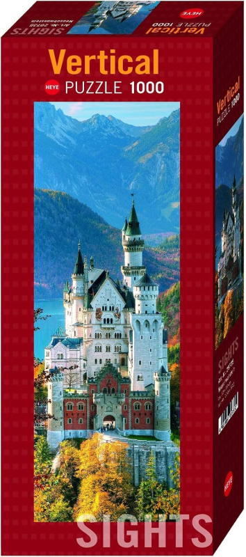Heye Vertikální puzzle Neuschwanstein 1000 dílků