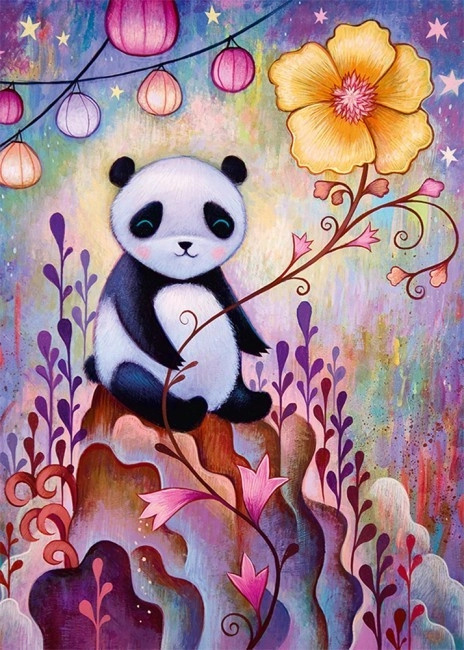 Heye Podřimující panda 1000 dílků