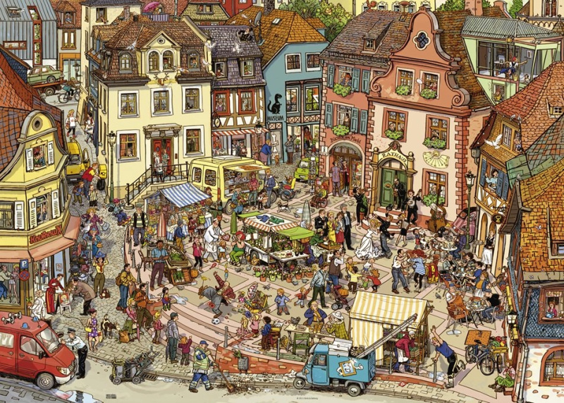 Tržiště Puzzle 1000 dílků