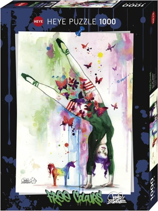 Puzzle Heye 1000 dílků Lora Zombie - Free Colours: Mini jednorožec