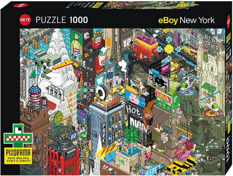 Heye puzzle Pixorama: newyorské pátrání 1000 dílků