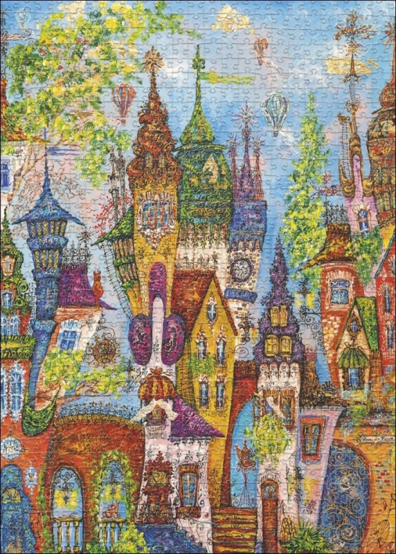 HEYE Charming Village: Červené oblouky 1000 dílků