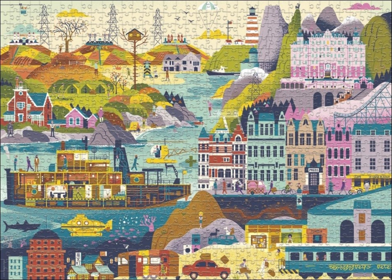 Puzzle Filmy Wes Anderson od HEYE 1000 dílků