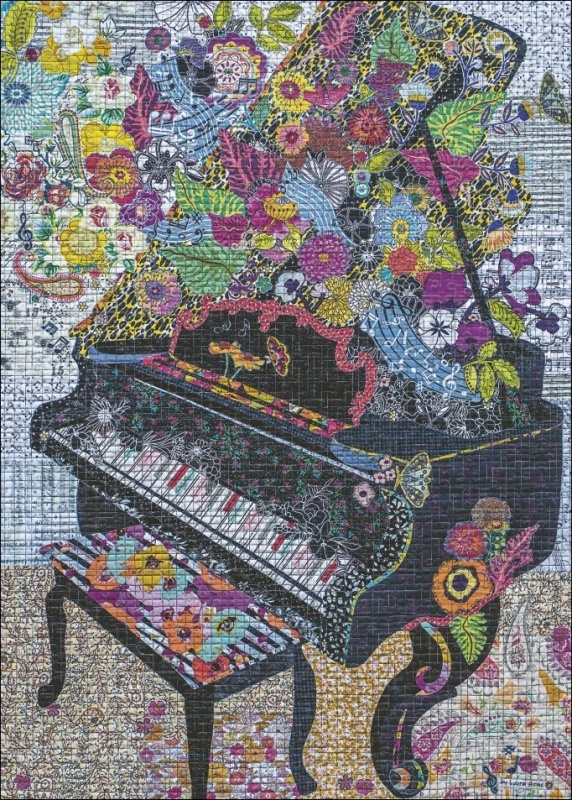 Puzzle Quilt Art Klavír - 1000 dílků