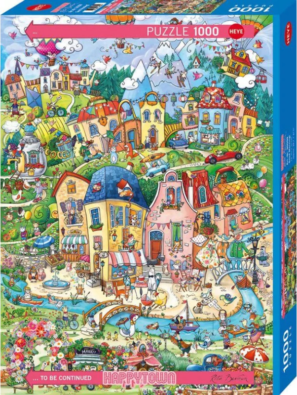 Heye puzzle šťastné město dobré ráno 1000 dílků