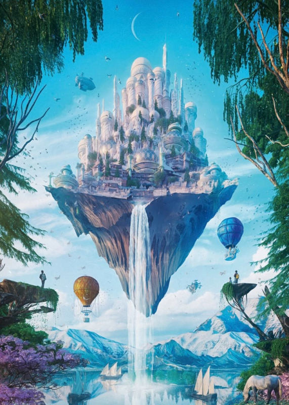 Puzzle Vzdušný zámek 1000 dílků