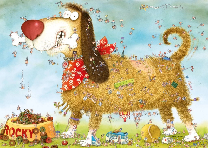 Heye Puzzle Na psovi 1000 dílků